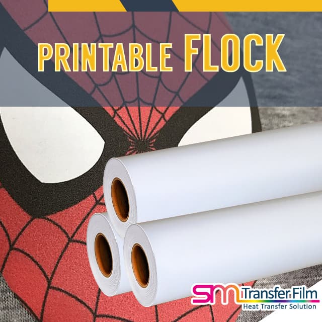 Heat Transfer Vinyl Printable Flock for textile